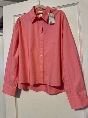 H&M Pink Cotton Shirt